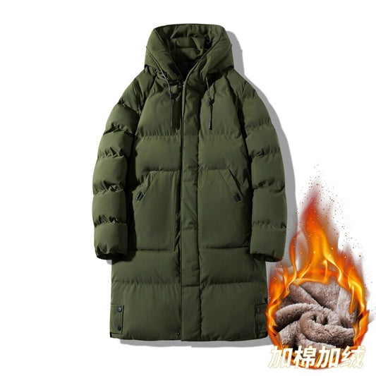 High Quality Winter Jacket Men Plus Size 8XL Cotton Padded Warm Parka Coat Casual Hooded Fleece Long Male Jacket Windbreaker Men